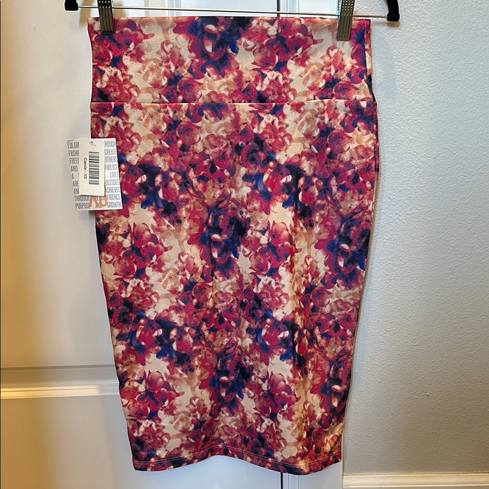 Floral Print Pencil Skirt